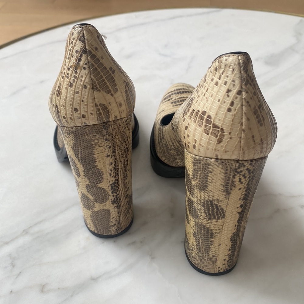 Prada Python Block High Heel - image 4